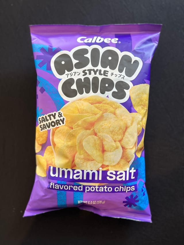 Calbee Asian Chips Umami Salt.