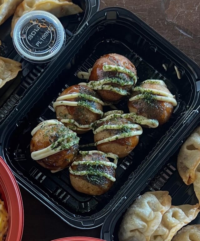 Takoyaki.