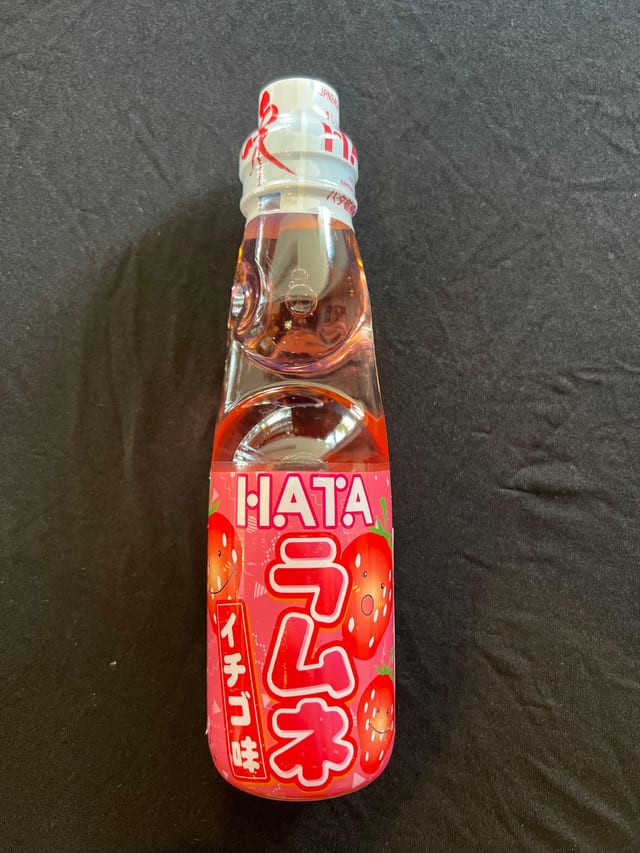 Hata Ramune Strawberry Flavor.