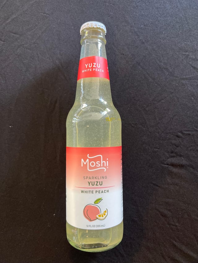 Moshi White Peach Yuzu Sparkling Bottle.