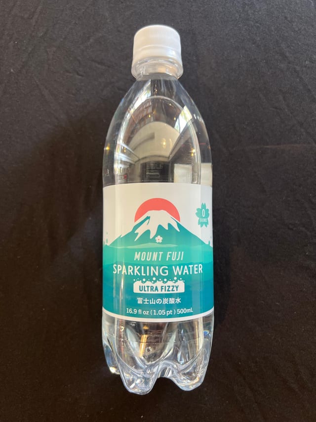Mt. Fuji Sparkling Water.