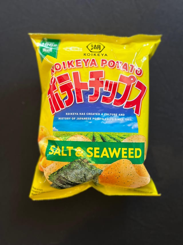 Koikeya Chips Salt & Nori.