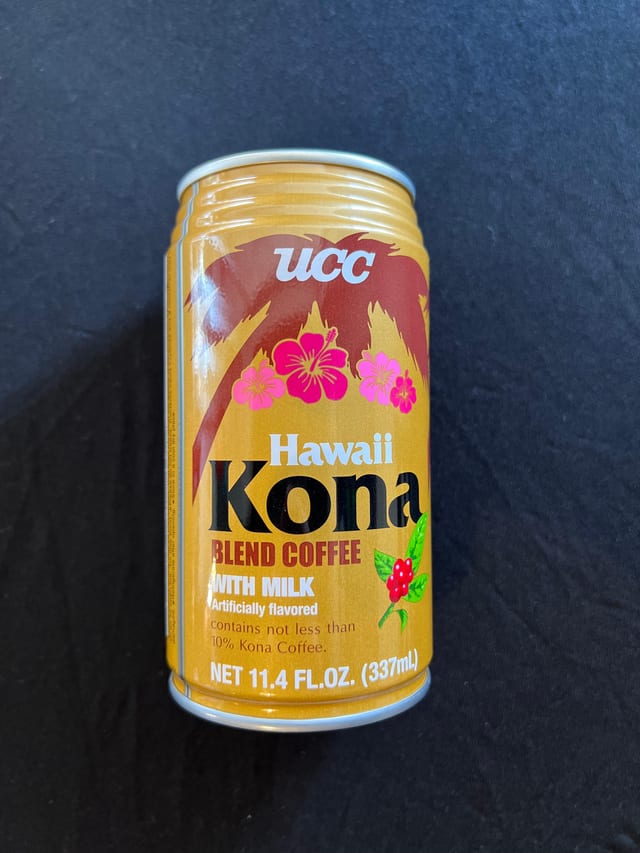 UCC Kona Hawaiian Coffee.