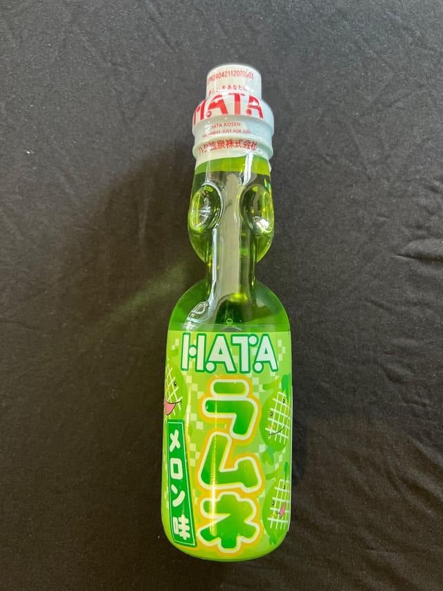 Hata Ramune Melon Flavor.