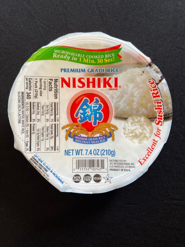 Nishiki Cooked Rice.